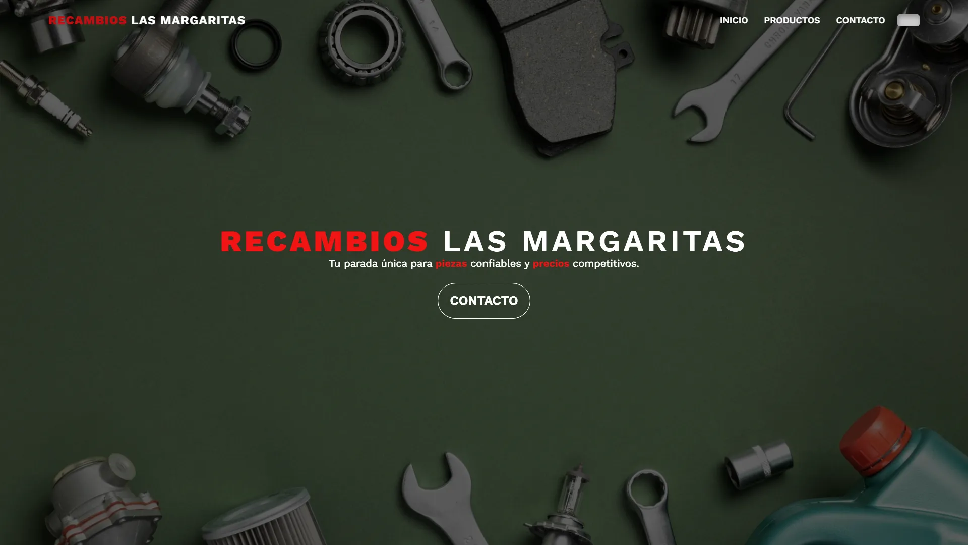Screenshot of Recambios las Margaritas